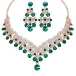 Latest Fancy Wedding Crystal Diamond Necklace Set for Women | Premium Party Wear Jewellery