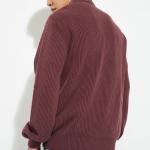 URB_N Men’s Ribbed Cotton Sweater – Full Sleeves, Solid Casual Winter Wear