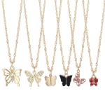 Women’s Western Necklace Combo Set (5–7 Pieces) – Stylish Pendant Chains, Perfect Gift for Girls & Women