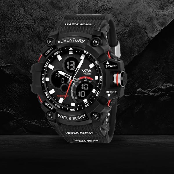 Sports Chronograph Watch for Men & Boys | Analog-Digital Multi-Function Outdoor Watch