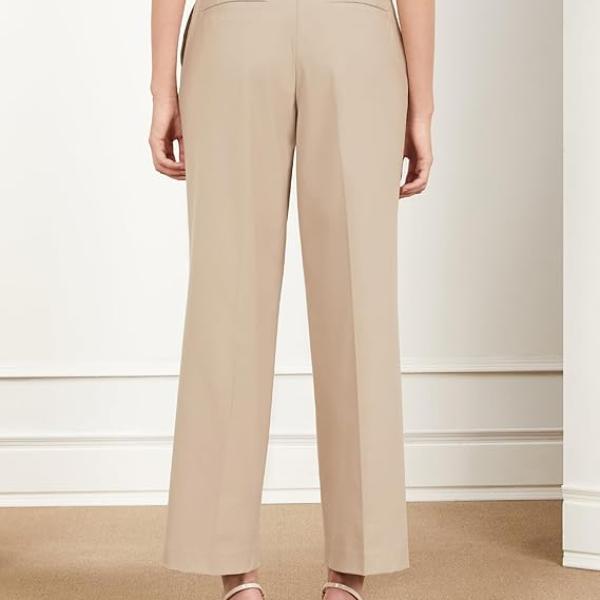 Women’s 4-Way Stretch Wide-Leg Formal Trousers – Flexi-Waist, Easy-Care, Desk-to-Dinner Wear