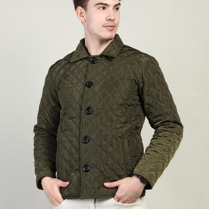 UrbanTraders Men’s Olive Winter Wear Zip-Up Jacket – Warm, Stylish & Comfortable