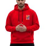 Men’s Premium Fleece Hooded Sweatshirt | Flower Print Hoodie | Full Sleeve Casual Wear