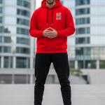 Men’s Premium Fleece Hooded Sweatshirt | Flower Print Hoodie | Full Sleeve Casual Wear