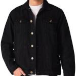 Men’s Vintage Denim Trucker Jacket – Classic Regular Fit Button-Down Casual Outerwear