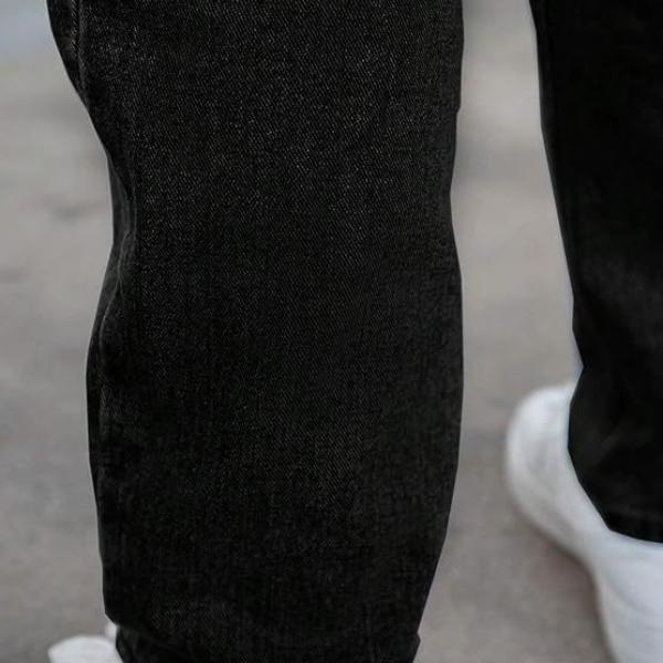 Men’s Classic Regular Fit Cotton Denim Jeans – Solid, Ankle Length (JEANS-08)