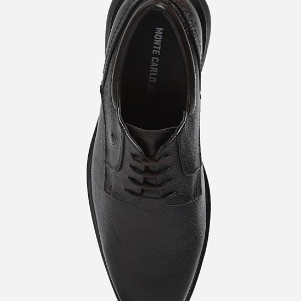 Men’s Tan Genuine Leather Formal Lace-Up Shoes – Premium, Lightweight & Stylish Office Wear