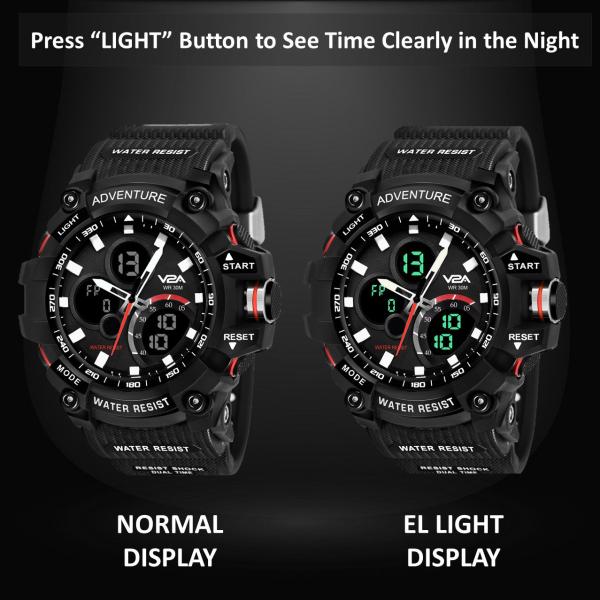 Sports Chronograph Watch for Men & Boys | Analog-Digital Multi-Function Outdoor Watch