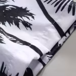 Men’s Summer Palm Tree Printed Short Sleeve Casual Vacation Shirt | Lycra | Beach & Holiday Wear