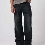 Men’s Vintage Bootcut Denim Jeans – Heavyweight Black Rinse