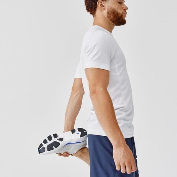 Men’s White Slim Fit Performance Sports T-Shirt