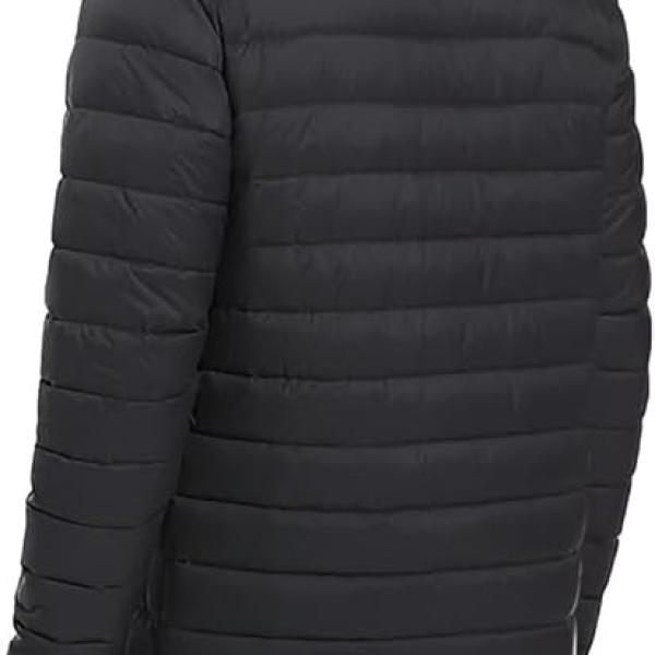 Men’s Premium Nylon Puffer Bomber Jacket – Winter Warm, Water-Resistant, Stylish Casual Biker Hoody