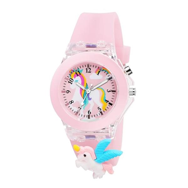 Kids 3D Cartoon Analog Watch with LED Disco Lights | Soft Strap | Unbreakable Case | Fun Character Wristwatch