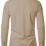 Men’s Stylish Polyester Casual Shirt – Regular Fit, Long Sleeves, Collared Neck (Rib Design)