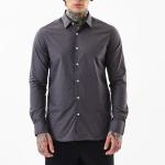 Core Lab Charcoal Grey Slim Fit Shirt for Men – 100% Cotton | Full Sleeves | Classic Plain Casual & Formal Wear