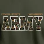 S to XXL Premium Army Printed Cotton Hoodie for Men – Branded, All-Season Wear (Olive)