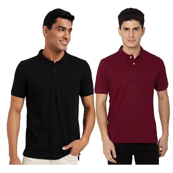 Men’s Premium Polycotton Polo T-Shirts – Pack of 2 | Comfortable, Stylish & Versatile