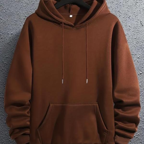 Men’s Premium Polycotton Hooded Sweatshirt – Full Sleeves | Gym, Running & Travel Hoodie