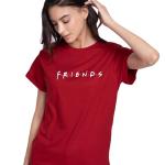 Women’s Letter Print Relaxed Fit T-Shirt – Round Neck, Half Sleeves | Boyfriend Style Casual Tee