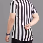 Men’s Premium Striped Lycra Partywear Shirt – Short Sleeve, Slim Fit & Stylish Design