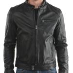 Men’s Premium Black Pure Leather Full-Sleeve Winter Jacket – Regular Fit