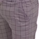 Men’s Checkered Cotton Blend Trousers | Stylish Casual & Formal Slim Fit Pants