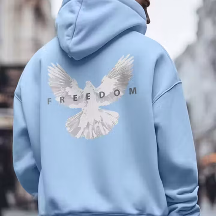 Men’s & Unisex Printed Fleece Hoodie | Warm Cotton Sweatshirt | Round Neck | Funky Design