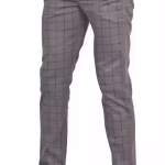 Men’s Checkered Cotton Blend Trousers | Stylish Casual & Formal Slim Fit Pants